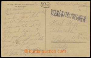 136552 - 1919 VLP VEĽKÁ BYTČA–PREDMIER, pohlednice do Strakonic,