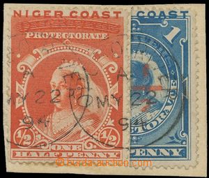 136598 - 1894 Mi.14, 20; SG.52, 57, Queen Victoria,  local overprint 