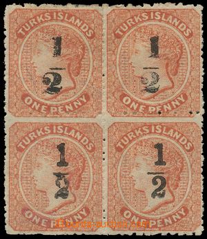 136603 - 1881 Mi.9; SG.17-18, Queen Victoria, overprint issue ½P