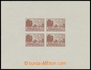 136605 - 1943 Pof.PrA1a, promotional miniature sheet for Red Cross in