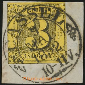 136644 - 1852 Mi.6a, Numeral in Square 3Sgr on cut-square with beauti