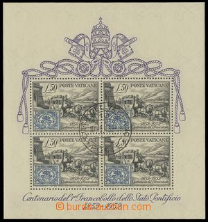 136668 - 1952 Mi.Bl.1, aršík Výročí známky, oblíbený aršík 