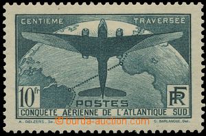136678 - 1936 Mi.327, 100th Crossing of the Ocean 10Fr, sought stamp,