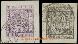 136739 - 1891 Mi.P1-2, Postage due stmp 5C and 50C, very fine pieces 