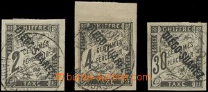 136740 - 1892 Mi.P4, P6, P11, Doplatní, koloniální vydání s pře