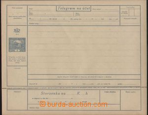 136746 - 1919 CTÚ1A, blanket telegramu s přitištěnou zn. Hradčan