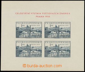 136800 - 1950 Pof.A564, miniature sheet PRAGUE 1950, plate 11, combin