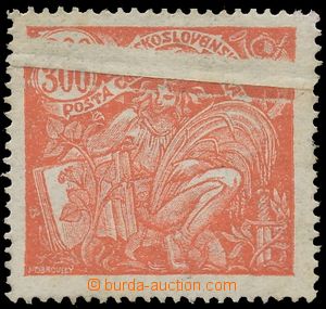 136857 -  Pof.166B, 300h red, production flaw - expressive paper crea