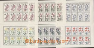 136890 - 1964 Pof.PL1377-1382, Květiny, kompletní série, pěkná k