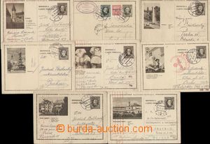 136921 - 1939-43 CDV4, comp. 8 pcs of pictorial post cards, 7x Hlinka
