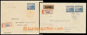 136928 - 1939 Reg letter with Pof.350, orange special postmark BRATIS