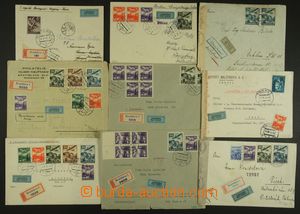 136935 - 1939-44 comp. 15 pcs of airmail entires, from that 7x abroad