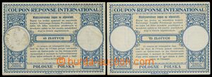 136968 - 1949 international reply coupon - London Design  2x, 1x clea