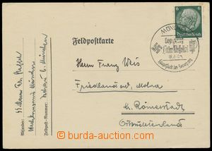 136984 - 1940 FIELD POST  SS-Mann as sender card to Sudetenland with 