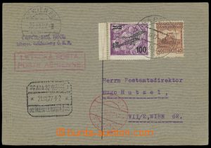 137031 - 1927 air-mail card with Pofis. L5 and 211, CDS PRAGUE 82 AIR
