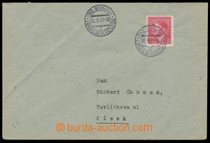 137032 - 1945 letter franked with. Bohemian and Moravian stamp. 1,20 