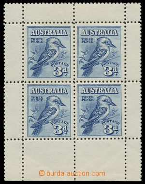 137076 - 1928 Mi.81, Filatelistická výstava Melbourne, 4-blok s okr