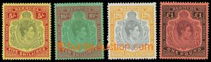 137079 - 1938 Mi.113-116; SG.118-121, Jiří VI. - koncovky, kat. SG 