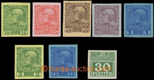 137130 - 1908 PLATE PROOF  LEVANT, CRETE  comp. 8 pcs of imperforated