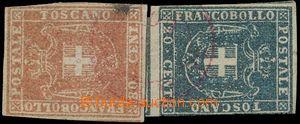 137206 - 1860 Mi.20, 22; Sas.20, 22, Coat of arms, comp. 2 pcs of sta