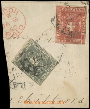 137210 - 1860 Mi.20, 21; Sas.20, 21, Coat of arms 20C and 40C on cut-