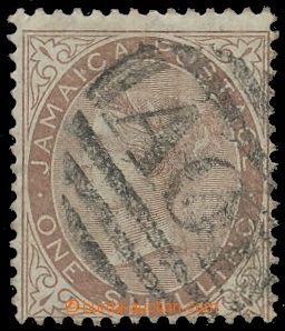 137211 - 1860 Mi.6a, Queen Victoria 1Sh brown, wmk No.1, line perfora