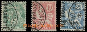 137226 - 1916 ARWAD  Mi.1-3,  stamps LEVANT with overprint ILE ROUAD 