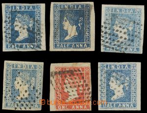 137280 - 1854 comp. 6 pcs of classical stamp Queen Victoria, 5x ½