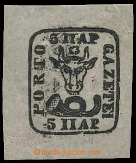 137295 - 1858 Mi.5Iy, Bull's Head 5Par, relatively rare classic stmp,