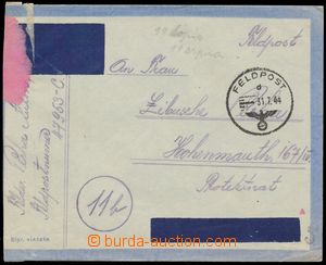 137301 - 1944 ITÁLIE  Let-dopis, razítko FP/ 31.VII.44, odesílatel