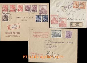 137322 - 1940-1942 sestava 3ks R-dopisů v místě (Praha), zajímav