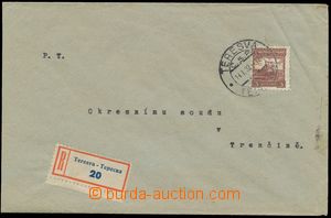 137392 - 1932 R-dopis na Slovensko vyfr. zn. Pof.224, Orava 3Kč hně