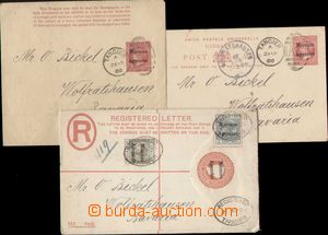 137428 - 1893-1900 MOROCCO  comp. 3 pcs of Us p.stat Gibraltaru, quee