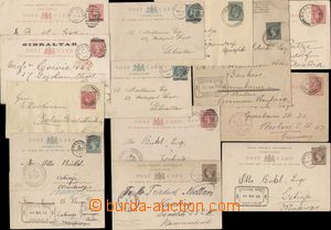 137457 - 1886-1903 comp. 13 pcs of various Us p.stat mainly queen Vic