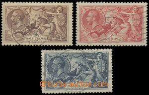 137478 - 1934 Mi.186-188; SG.450-452, George V. and Britannia, Seahor