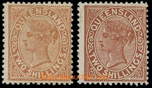 137509 - 1887 Mi.70a+b; SG.181-182, Královna Viktorie 2Sh, kat. min.