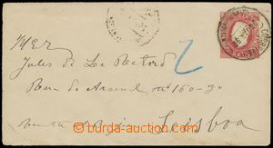 137534 - 1892 postal stationery cover with printed stmp 50R King Luis