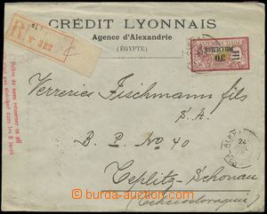 137620 - 1928 ALEXANDRIE  identifikační firemní R dopis adresovan