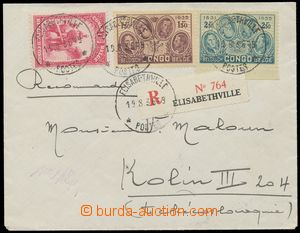 137641 - 1936 Reg letter to Czechoslovakia with Mi.138, 159, 161, CDS