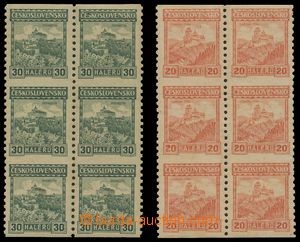 137661 - 1926 Pof.209-210A, Castles, country, town 20h and 30h, verti