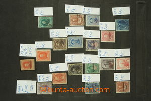 137736 - 1860-93 [COLLECTIONS]  selection of 18 pcs of stamps on stoc