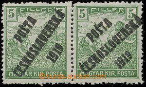 137791 -  Pof.103X, Reaper 5f green - printing error, horizontal pair