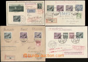 137844 - 1922-28 comp. 4 pcs of airmail entires, letter 1922 to Vienn