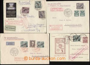 137894 - 1927-1928 comp. 3 pcs of letters and 1 PC to Germany with st