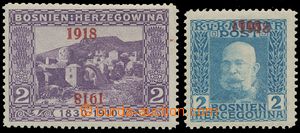 137926 - 1918 Mi.147, 148/ Ferch.147D+K, 148D, hodnota 2H Krajinky dv