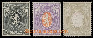 137947 - 1919 PLATE PROOF  Charitable stamps - lion, comp. 3 pcs of p