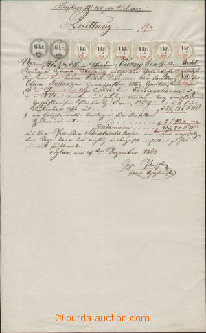 138713 - 1862 AUSTRIA  release with mixed franking, document from 29.