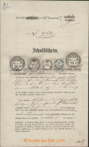138738 - 1867 RAKOUSKO-UHERSKO  předtištěný dlužní úpis s vyso
