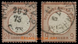 138770 - 1872 Mi.21b, 27b, Říšská orlice - velký štít 2½G