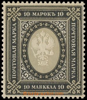 138840 - 1901 Mi.54, Russian Coat of Arms 10M black / light grey, c.v